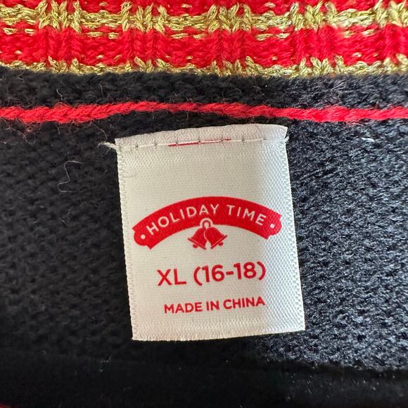 Ugly Christmas Sweater Feliz Navidad LIGHTS UP Tinsel Xmas Party Winner Size XL - Picture 2 of 5